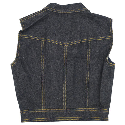 Chanel 1996 Vest Denim Jacket Indigo #36
