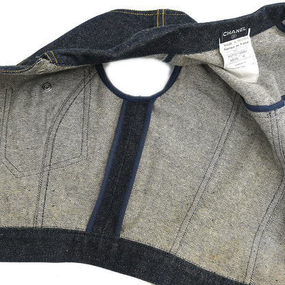 Chanel 1996 Vest Denim Jacket Indigo #36