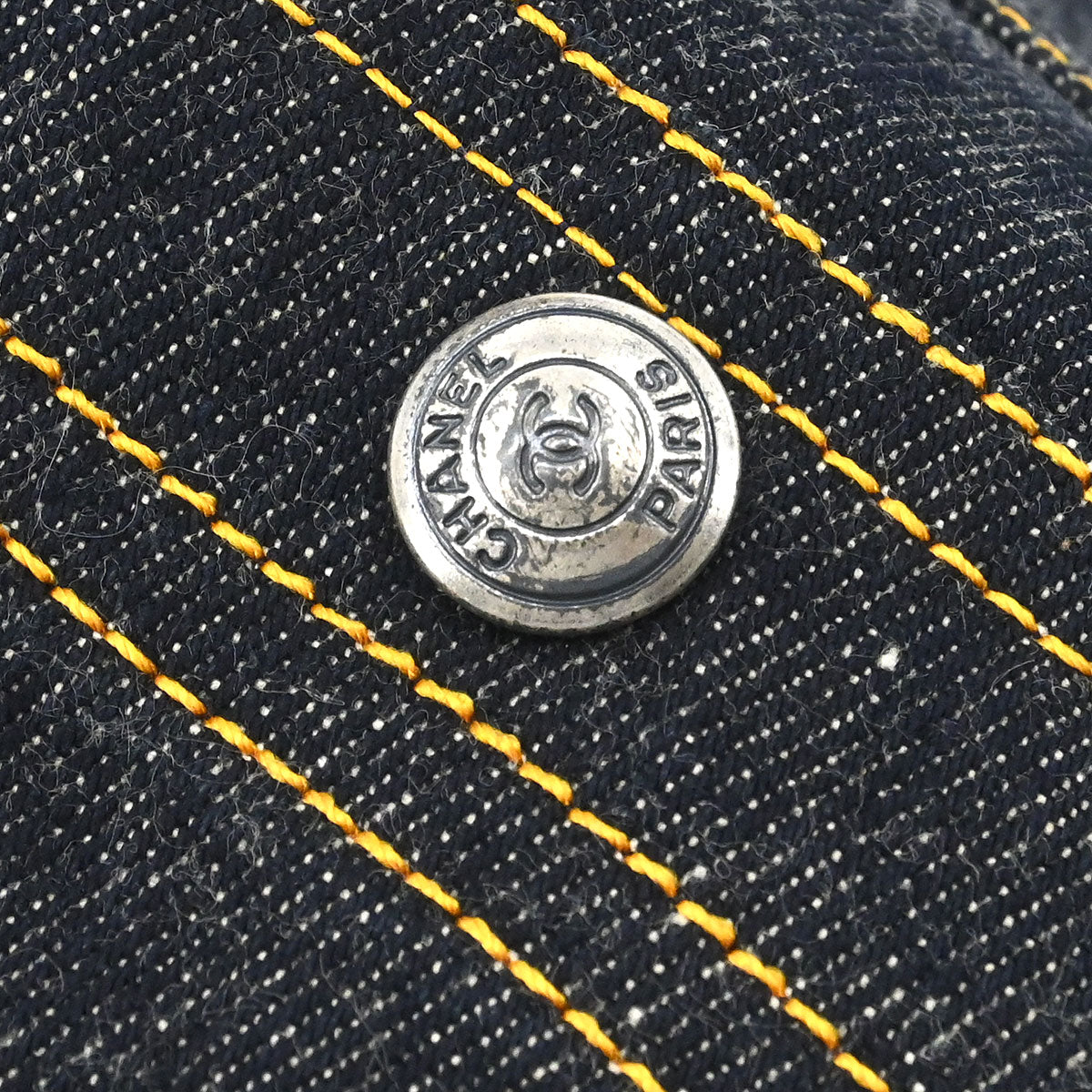 Chanel 1996 Vest Denim Jacket Indigo #36