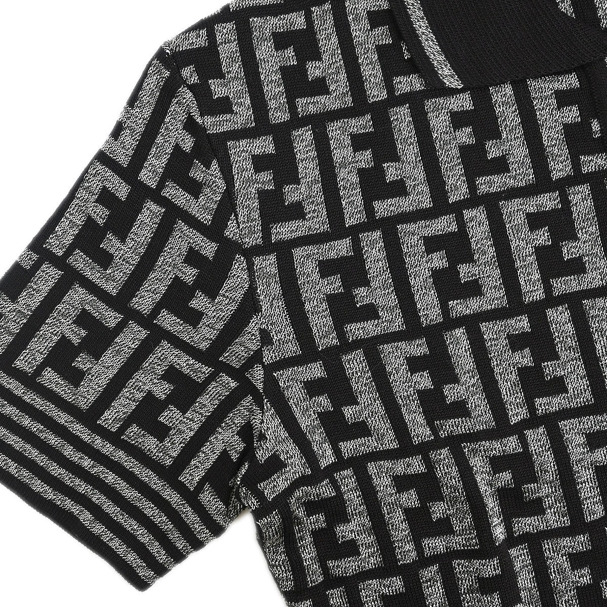 Fendi Top Polo Shirt Zucca Dark Brown