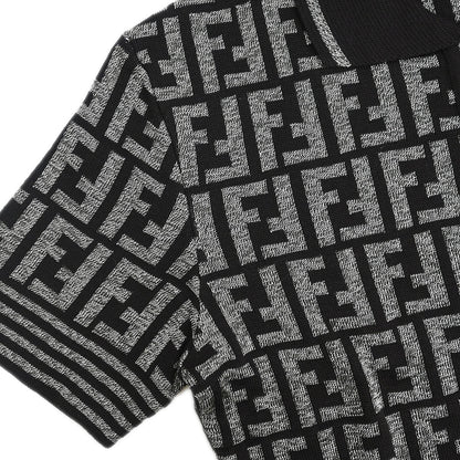 Fendi Top Polo Shirt Zucca Dark Brown