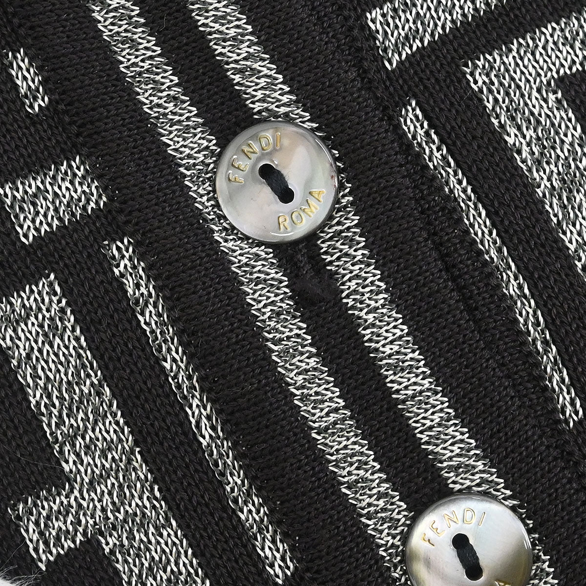 Fendi Top Polo Shirt Zucca Dark Brown