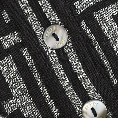 Fendi Top Polo Shirt Zucca Dark Brown