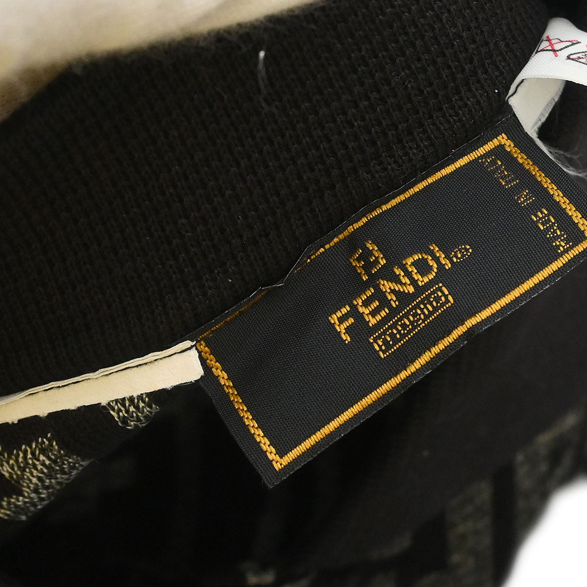 Fendi Top Polo Shirt Zucca Dark Brown