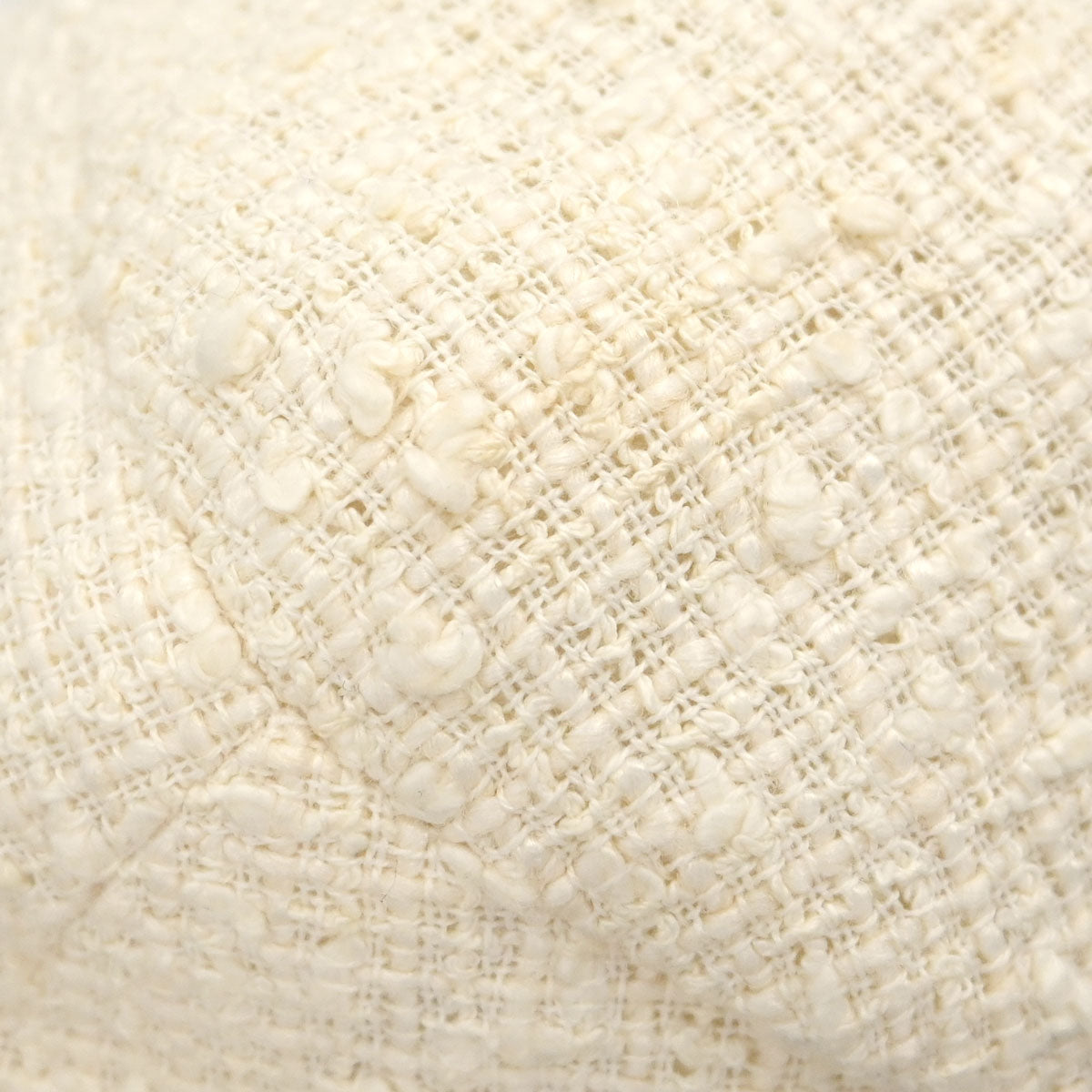 Chanel 2004 Collarless Tweed Jacket Ivory #38