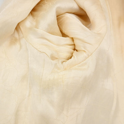 Chanel 2004 Collarless Tweed Jacket Ivory #38