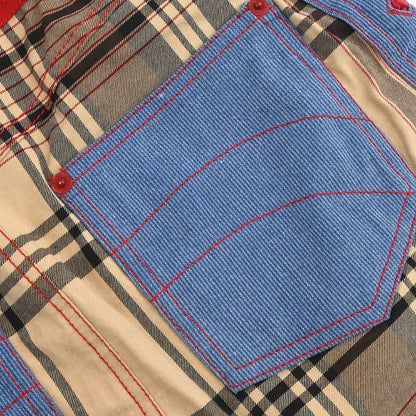 Christian Dior 2004 Check Skirt Beige #38