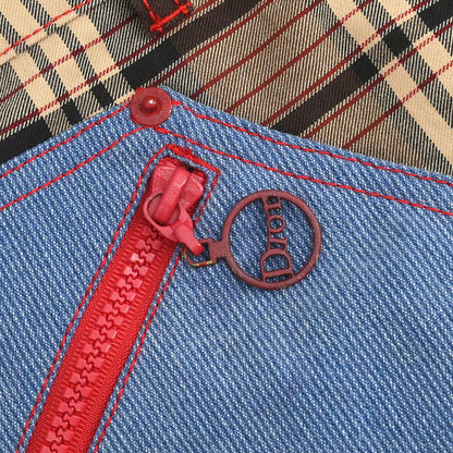 Christian Dior 2004 Check Skirt Beige #38