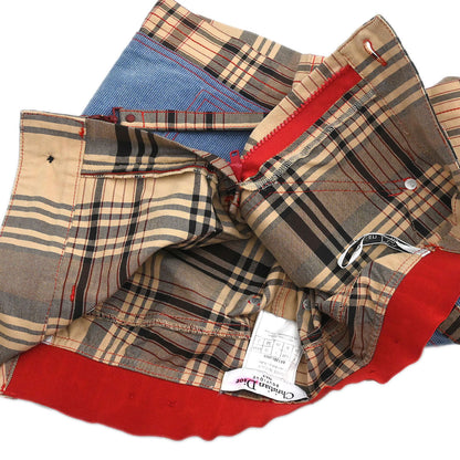 Christian Dior 2004 Check Skirt Beige #38