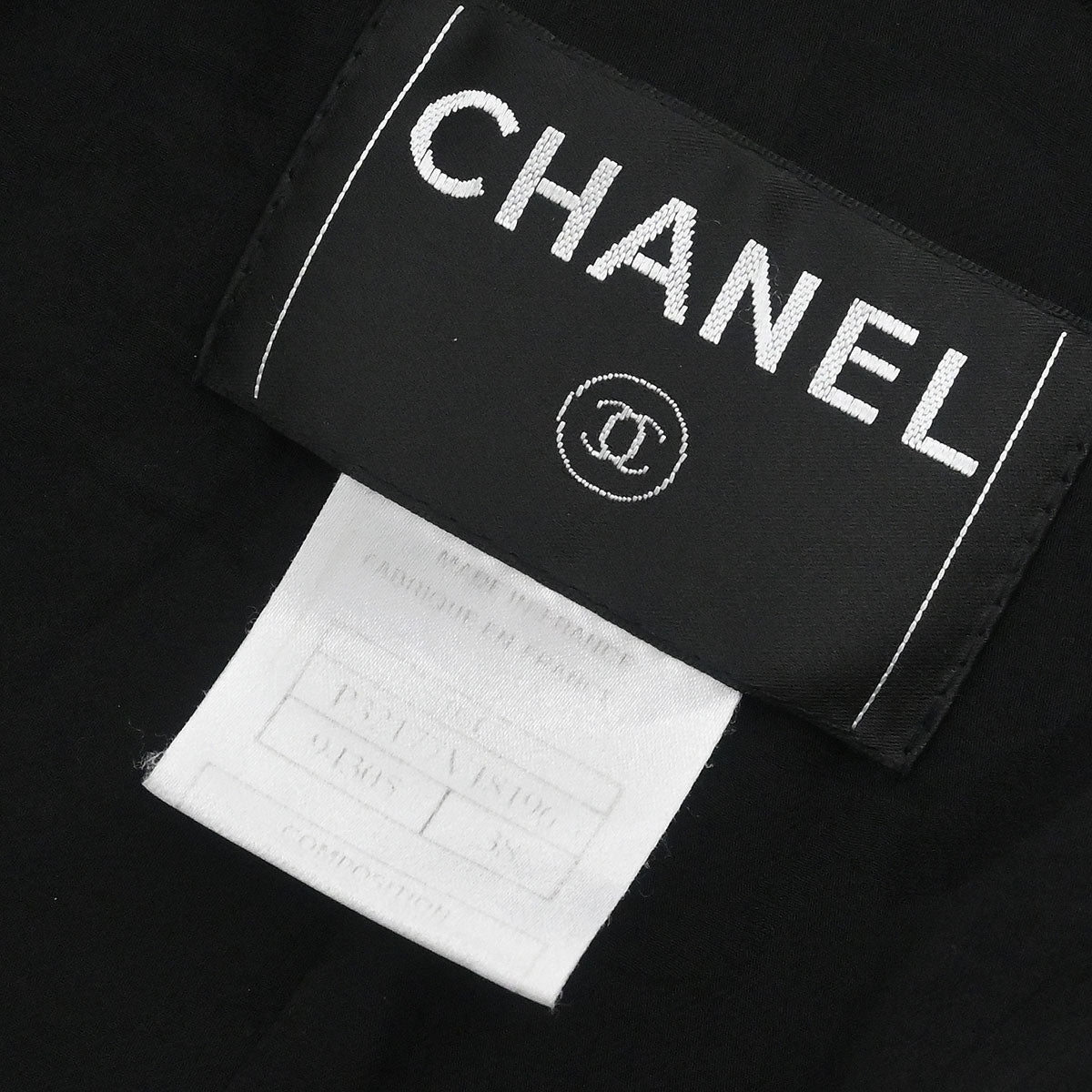 Chanel 2008 Single Breasted Jacket Black #38