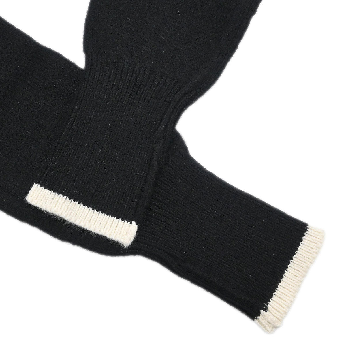 Chanel 1996 Long Sleeve Sweater Knit Top Black #46