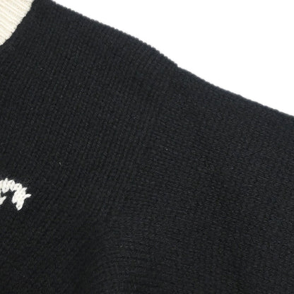 Chanel 1996 Long Sleeve Sweater Knit Top Black #46