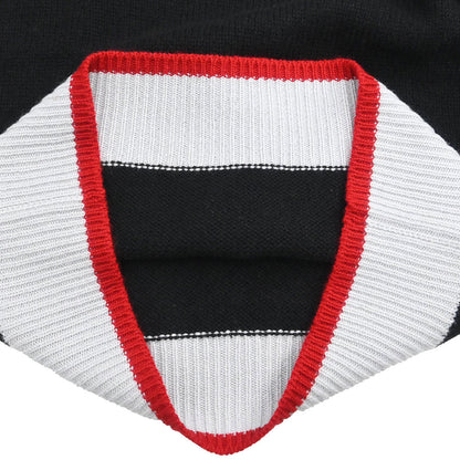 Chanel 1996 Long Sleeve Sweater Knit Top Black #46