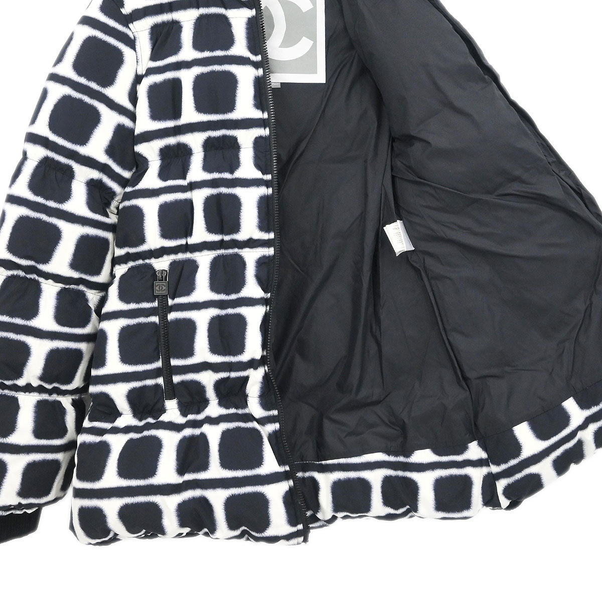 Chanel 2007 Sport Line Zip Up Jacket Black #36