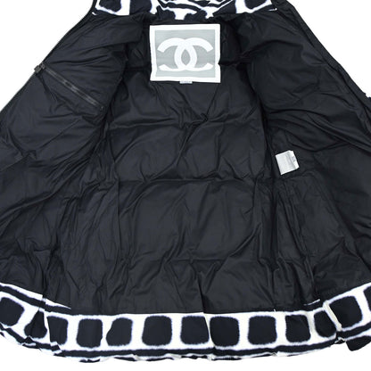 Chanel 2007 Sport Line Zip Up Jacket Black White #34