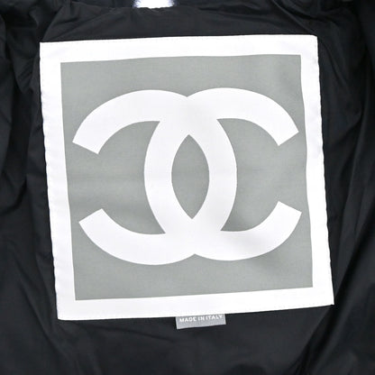Chanel 2007 Sport Line Zip Up Jacket Black White #34