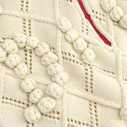 Christian Dior 2004 Sweater Knit Top White #36