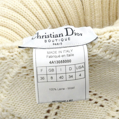 Christian Dior 2004 Sweater Knit Top White #36