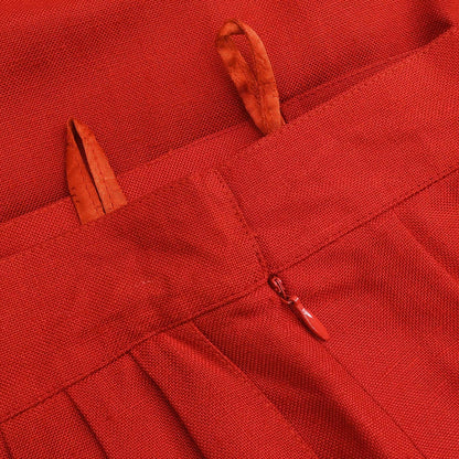 Hermes Setup Suit Jacket Skirt Red #36