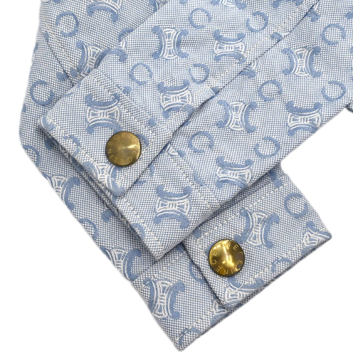 Celine Zip Up Jacket Macadam Light Blue #38