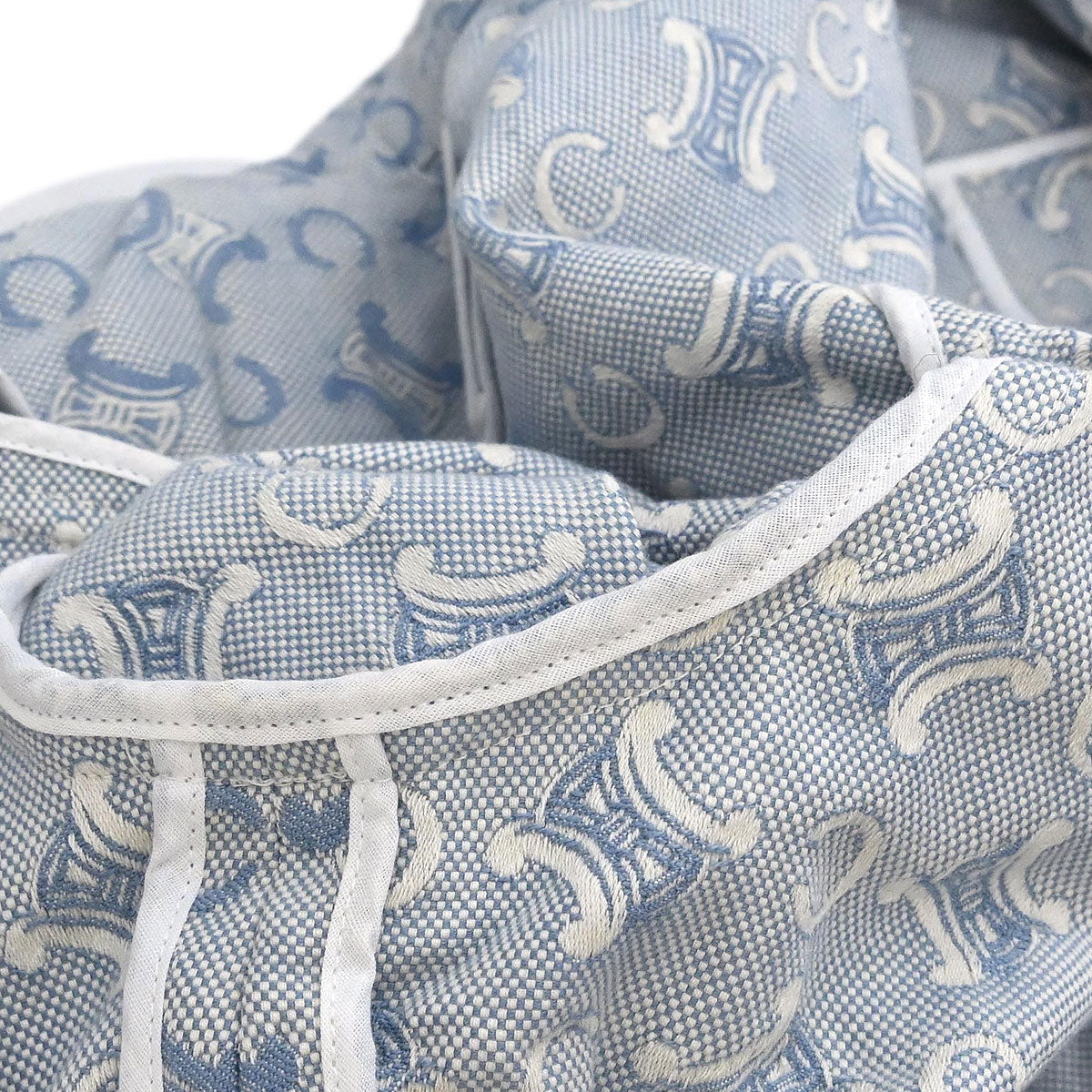 Celine Zip Up Jacket Macadam Light Blue #38