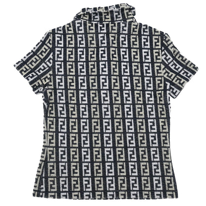 Fendi Top Polo Shirt Zucca Navy #42