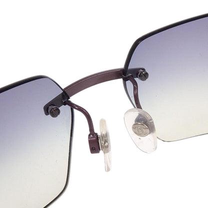 Chanel Sunglasses Eyewear Dark Purple Rhinestone Small Good