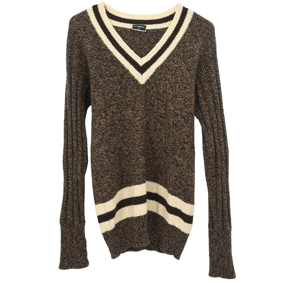 Chanel Sweater Top Brown