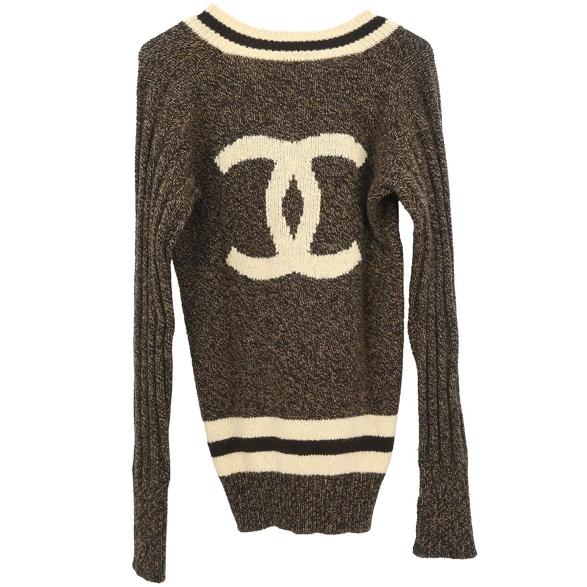 Chanel Sweater Top Brown