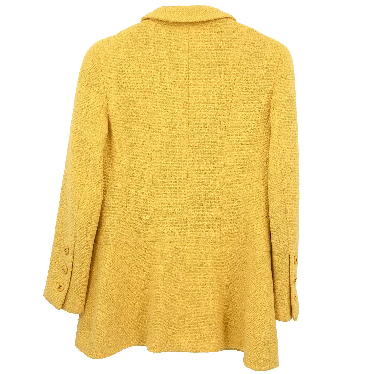 Chanel 1995 Single Breasted Jacket Yellow #40