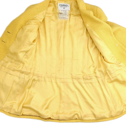 Chanel 1995 Single Breasted Jacket Yellow #40