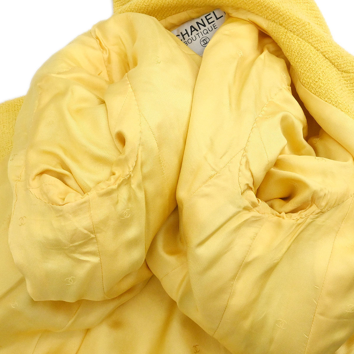 Chanel 1995 Single Breasted Jacket Yellow #40