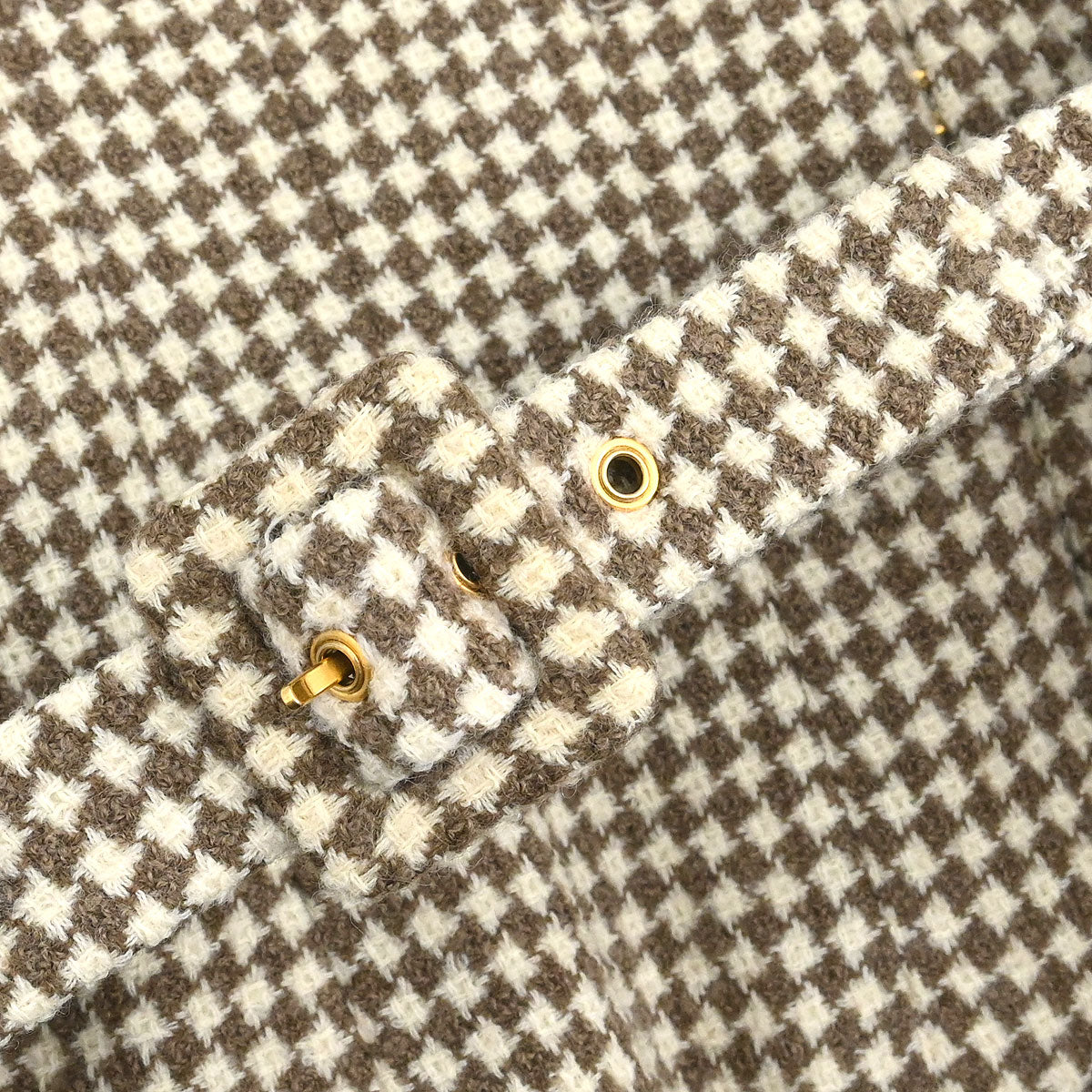 Chanel 1996 Setup Suit Jacket Skirt Brown #38