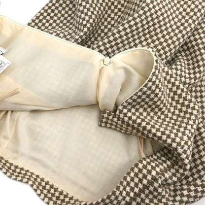 Chanel 1996 Setup Suit Jacket Skirt Brown #38