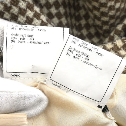 Chanel 1996 Setup Suit Jacket Skirt Brown #38