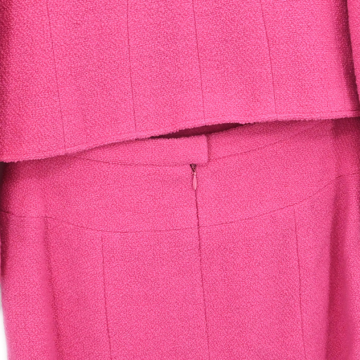 Chanel 1995 Setup Suit Jacket Skirt Pink #38