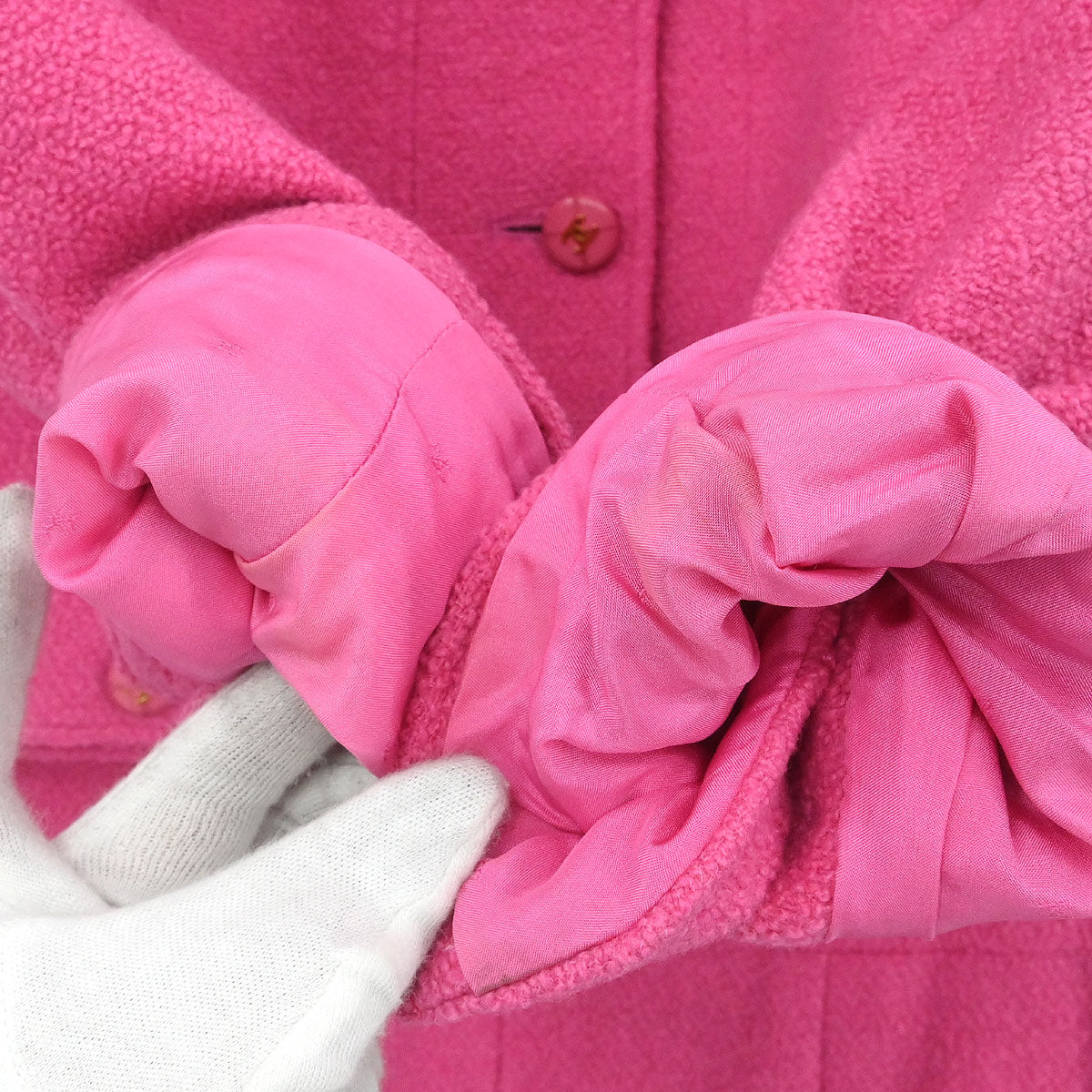 Chanel 1995 Setup Suit Jacket Skirt Pink #38