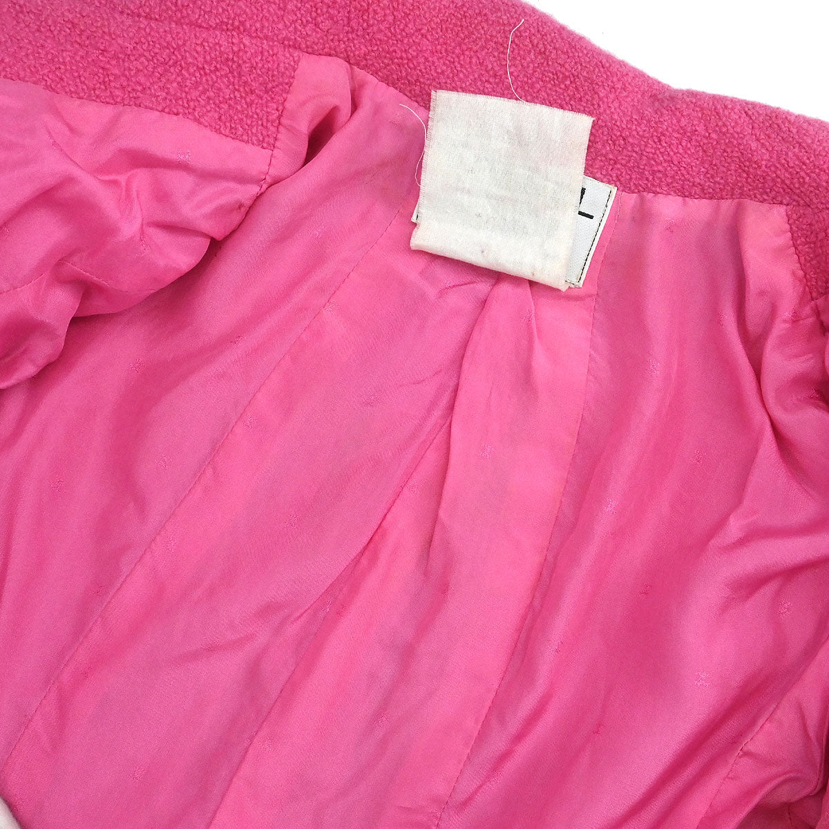Chanel 1995 Setup Suit Jacket Skirt Pink #38