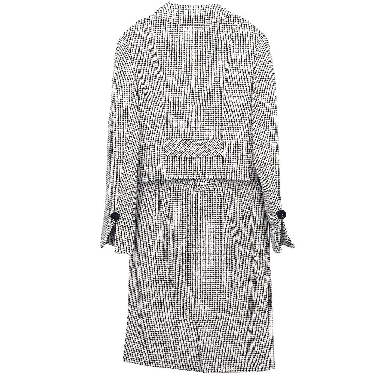 Christian Dior Setup Suit Jacket Skirt White #34–36