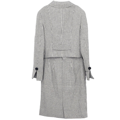 Christian Dior Setup Suit Jacket Skirt White #34–36