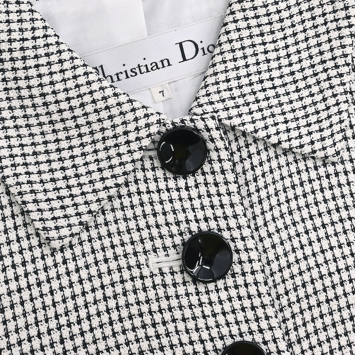 Christian Dior Setup Suit Jacket Skirt White #34–36