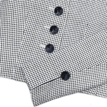 Christian Dior Setup Suit Jacket Skirt White #34–36