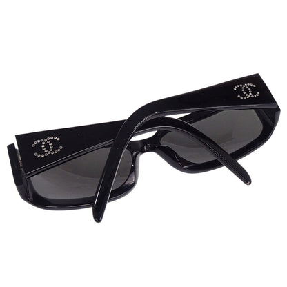 Chanel Sunglasses Eyewear Black Rhinestone Small Good