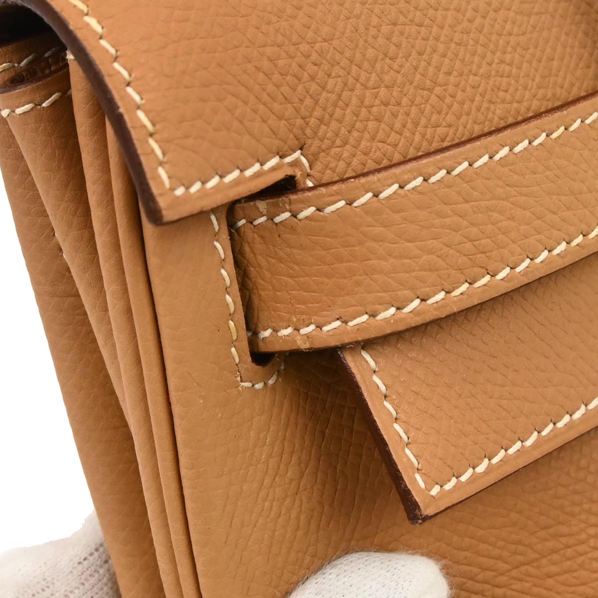 Hermes Natural Epsom Kelly 32 Retourne 2way Shoulder Handbag