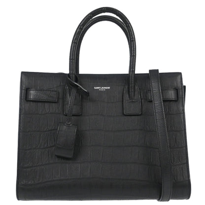 Saint Laurent Black Sac de Jour 2way Shoulder Handbag