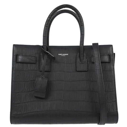 Saint Laurent Black Sac de Jour 2way Shoulder Handbag