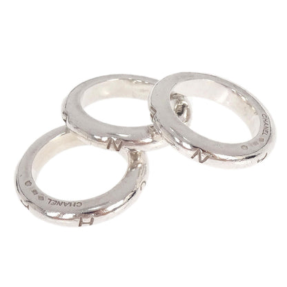 Chanel 3 Set Ring SV925 Silver #52