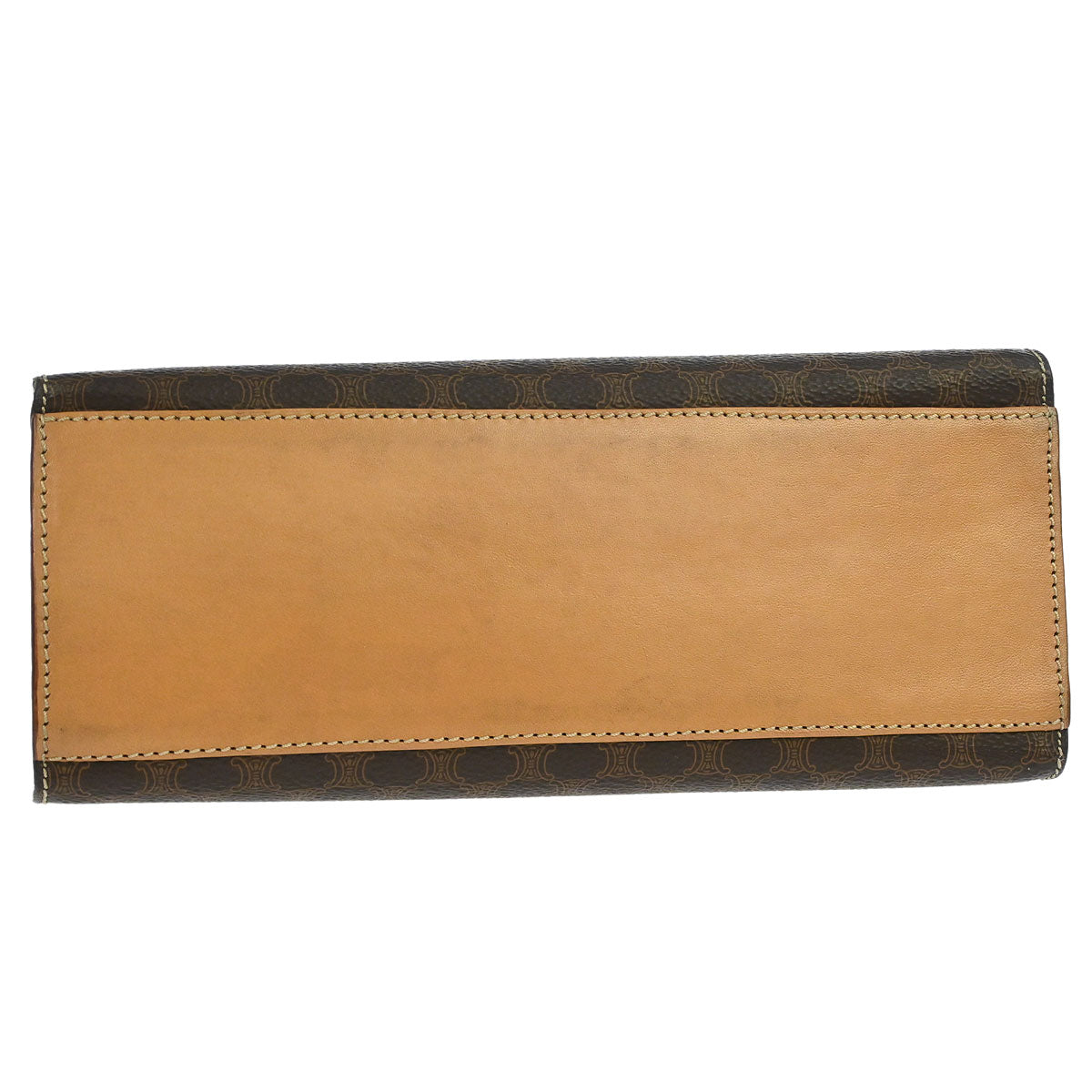 Celine Brown Macadam Shoulder Handbag