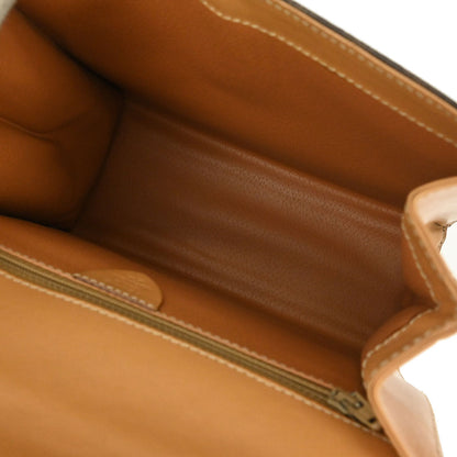 Celine Brown Macadam Shoulder Handbag