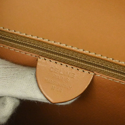 Celine Brown Macadam Shoulder Handbag